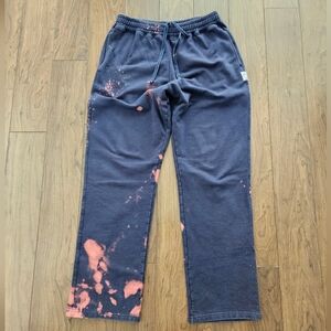 OVO Octobers Very Own Sweatpants Mens Medium Bleach Pattern Joggers Drake